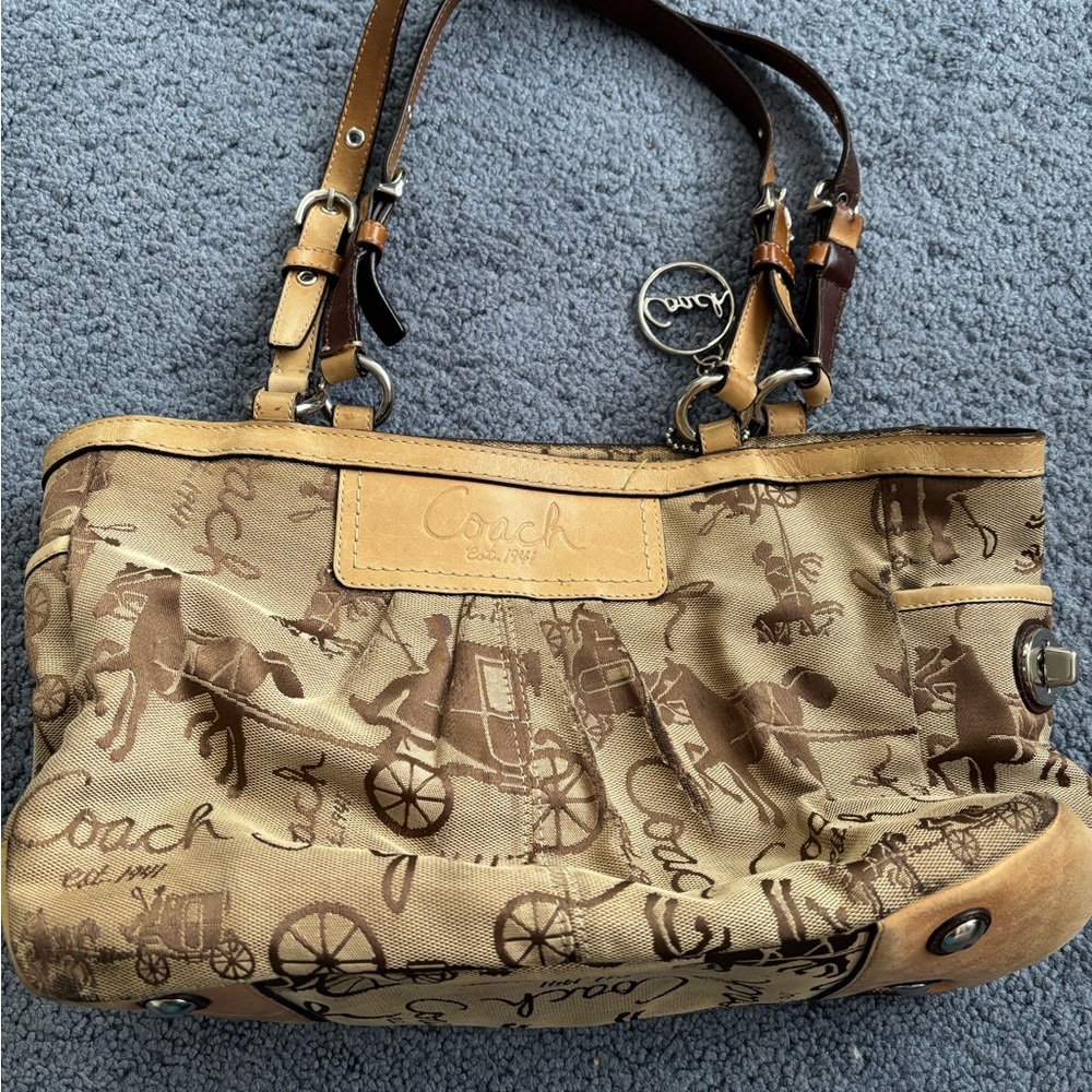 Coach Tan and Brown Women's Bag